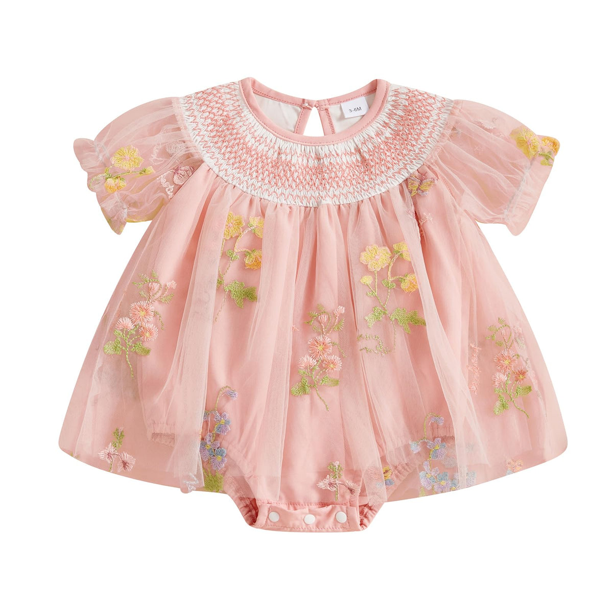 Infant Newborn Baby Girl Outfit Mesh Tulle Flower Butterfly Princess Dress