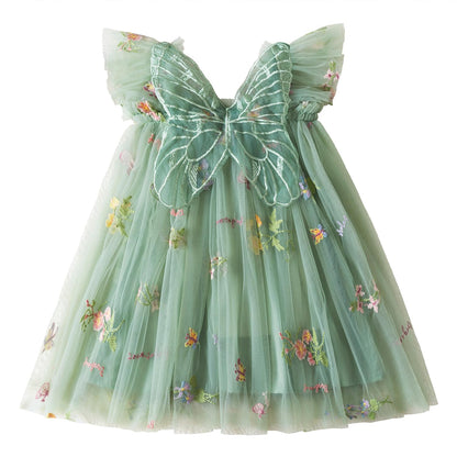 TTYAOVO Toddler Baby Girl Fairy Tulle Princess Dress