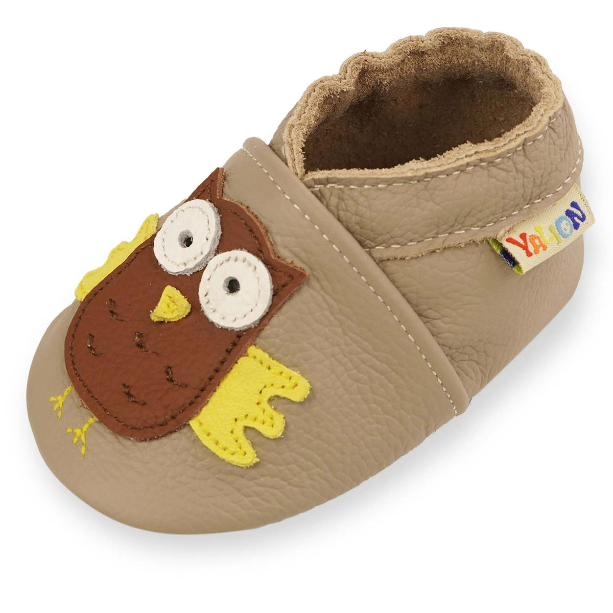 YALION Baby Boys Girls Moccasins Slippers, Soft Sole Baby Leather Shoes, Anti-Slip Baby Walking Crib Shoes for Infant Toddler Prewalker