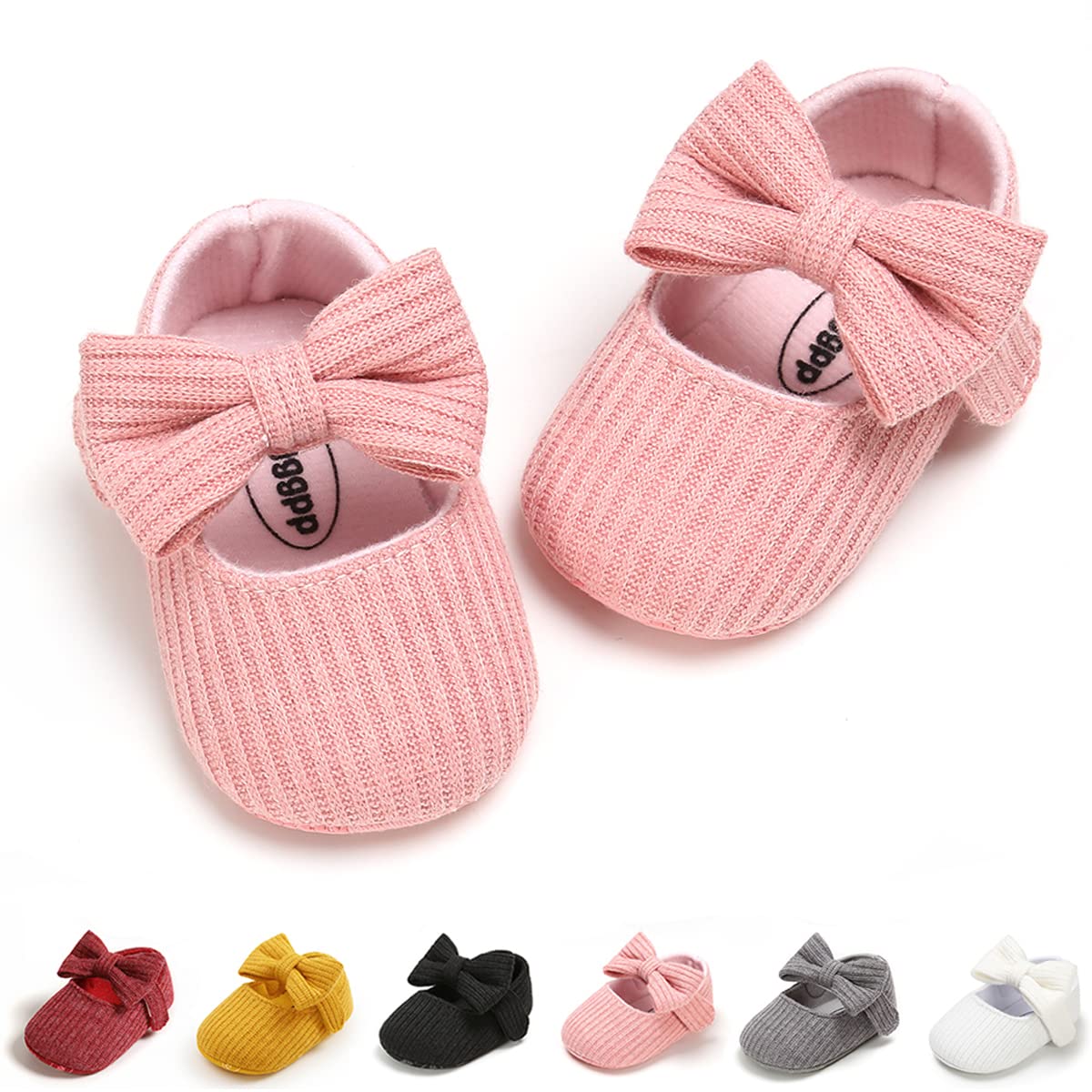 Baby Shoes Mary Jane Flats Non Slip Soft Sole Infant Toddler Sneakers First Walkers Party Christmas Dress Shoes
