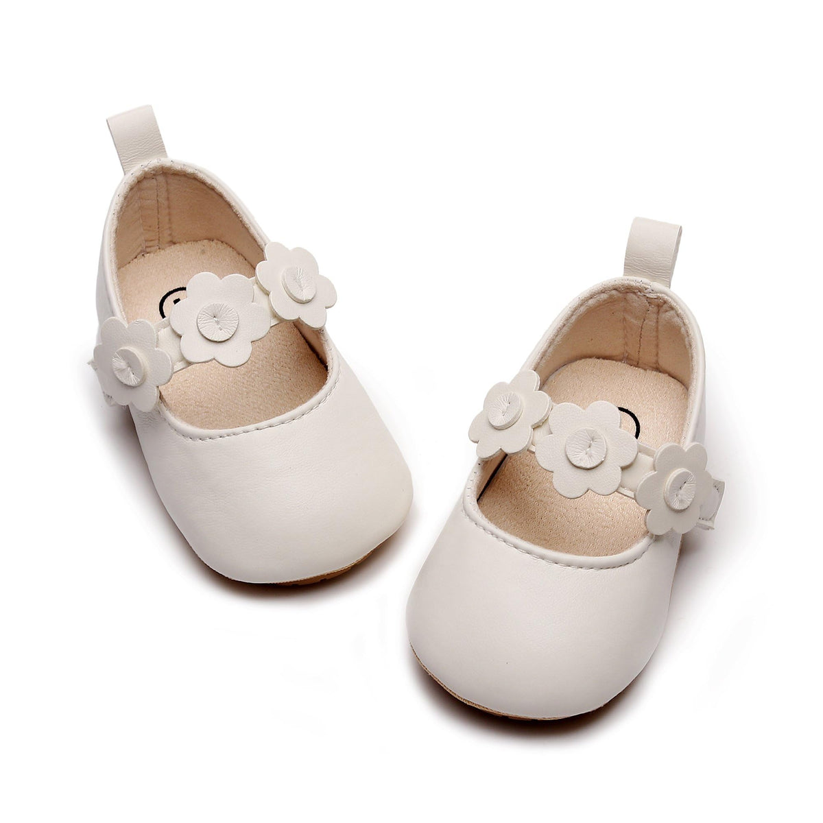 HONGTEYA Baby Girls Shoes Infant Mary Jane Flats Non Slip Newborn Moccasins