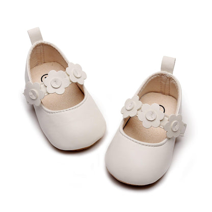 HONGTEYA Baby Girls Shoes Infant Mary Jane Flats Non Slip Newborn Moccasins