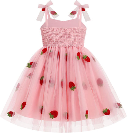 IBTOM CASTLE Toddler Baby Girl Birthday Dress Floral Sequin Tulle Tutu Dresses for Pageant Party Cake Smash Photoshoot
