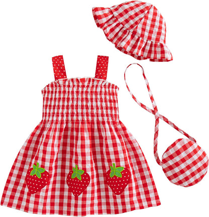 Renotemy Baby Girl Dresses Cute Summer Baby Girl Clothes Gifts 3Months-3T