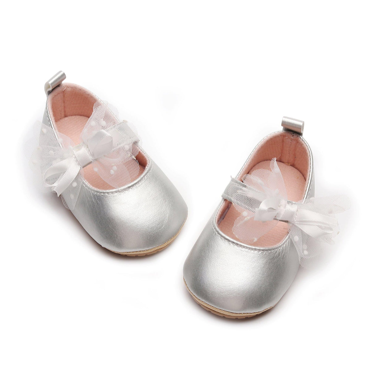 HONGTEYA Baby Girls Shoes Infant Mary Jane Flats Non Slip Newborn Moccasins