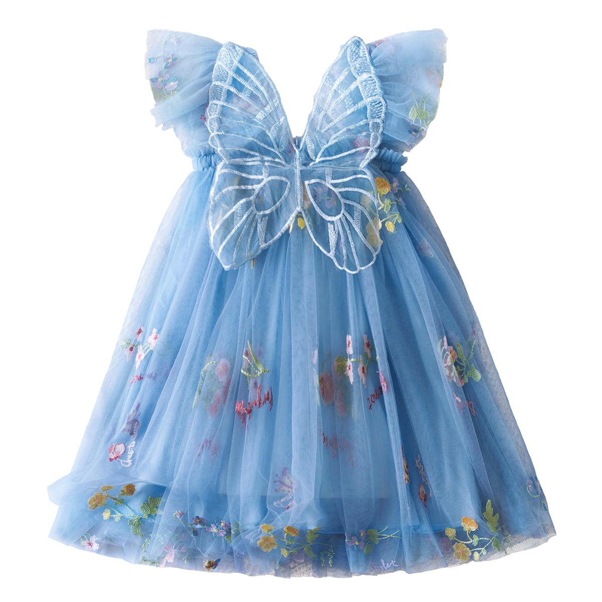 TTYAOVO Toddler Baby Girl Fairy Tulle Princess Dress