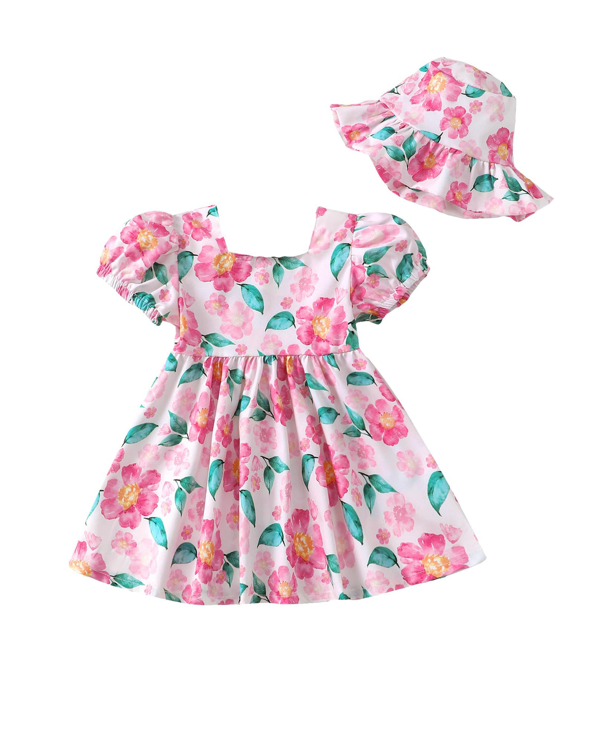 sweetabby Toddler Girl Dress Baby Clothes for Girl Summer Outfits Set 3M-4T