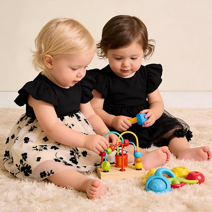 Baby Girl Butterfly Tutu Ruffle Sleeveless Dress 0-24 Months