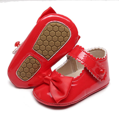 HONGTEYA Baby Girls Shoes Infant Mary Jane Flats Non Slip Newborn Moccasins