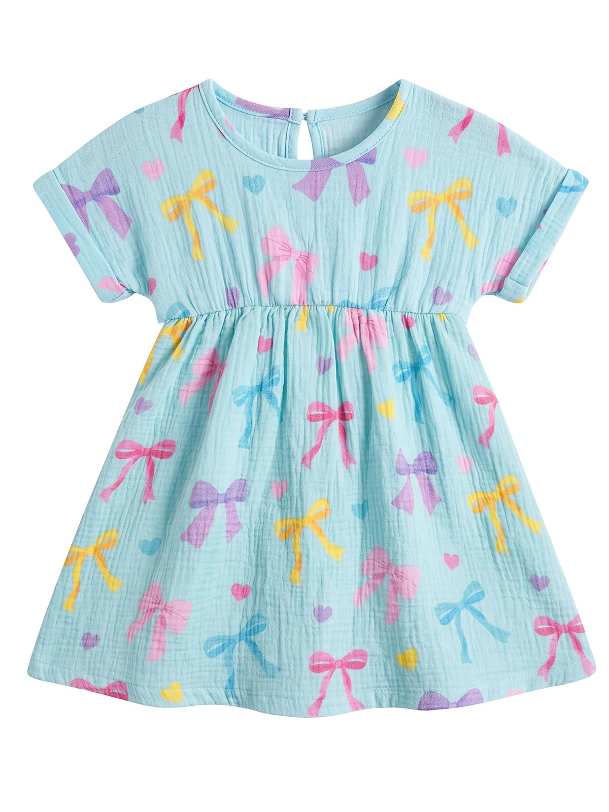 Toddler Girl Dress 100% Muslin Summer Clothes Outfit for Baby Girls 2t/3t