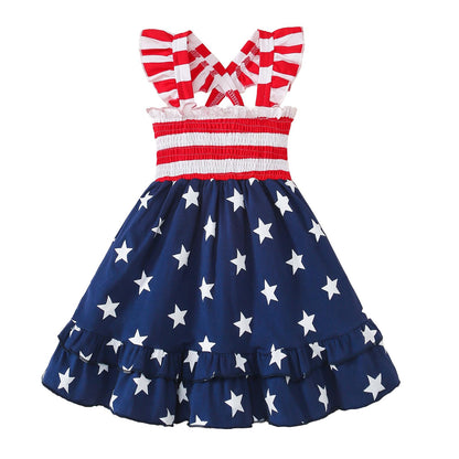 Noubeau Toddler Girl Dress Summer Smocked Boho Sleeveless Ruffle Dresses for Toddler Dress Casual Beach Sundress