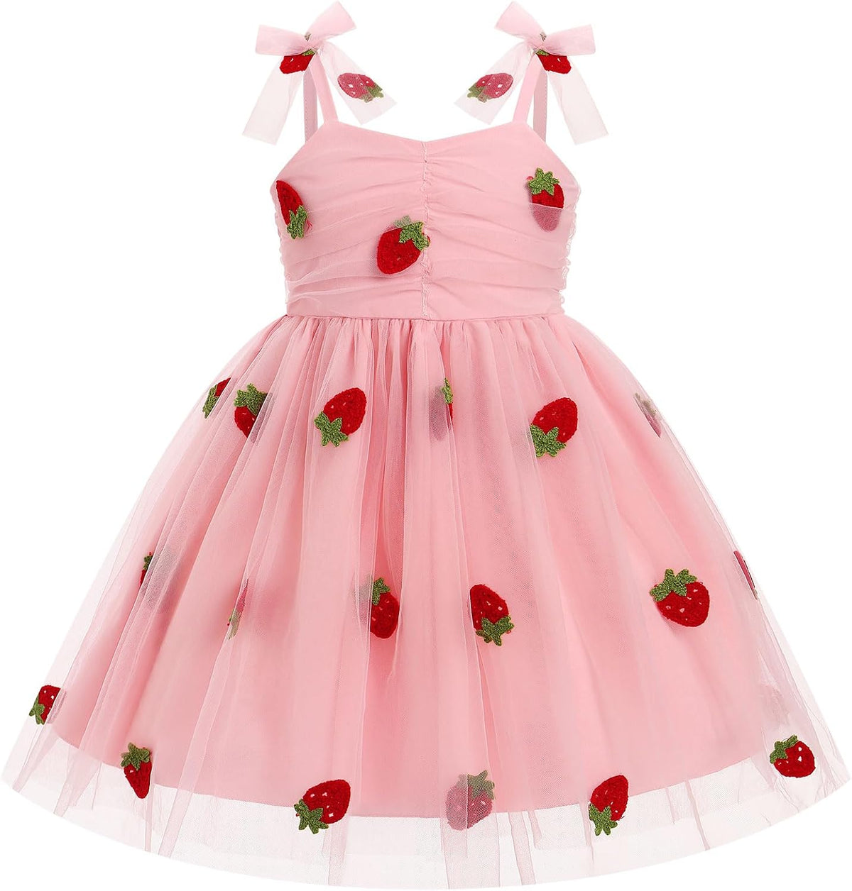IBTOM CASTLE Toddler Baby Girl Birthday Dress Floral Sequin Tulle Tutu Dresses for Pageant Party Cake Smash Photoshoot