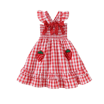 Noubeau Toddler Girl Dress Summer Smocked Boho Sleeveless Ruffle Dresses for Toddler Dress Casual Beach Sundress