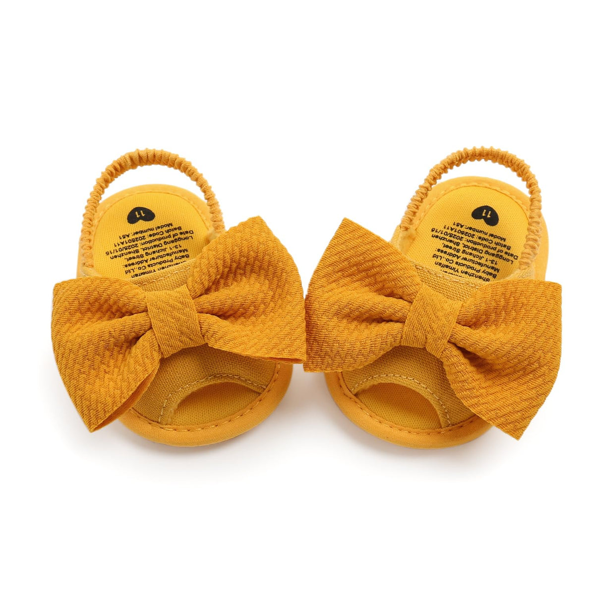 LAFEGEN Infant Baby Girls Summer Sandals Newborn Toddler First Walker Crib Dress Shoes (0-18Months)