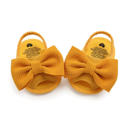 LAFEGEN Infant Baby Girls Summer Sandals Newborn Toddler First Walker Crib Dress Shoes (0-18Months)