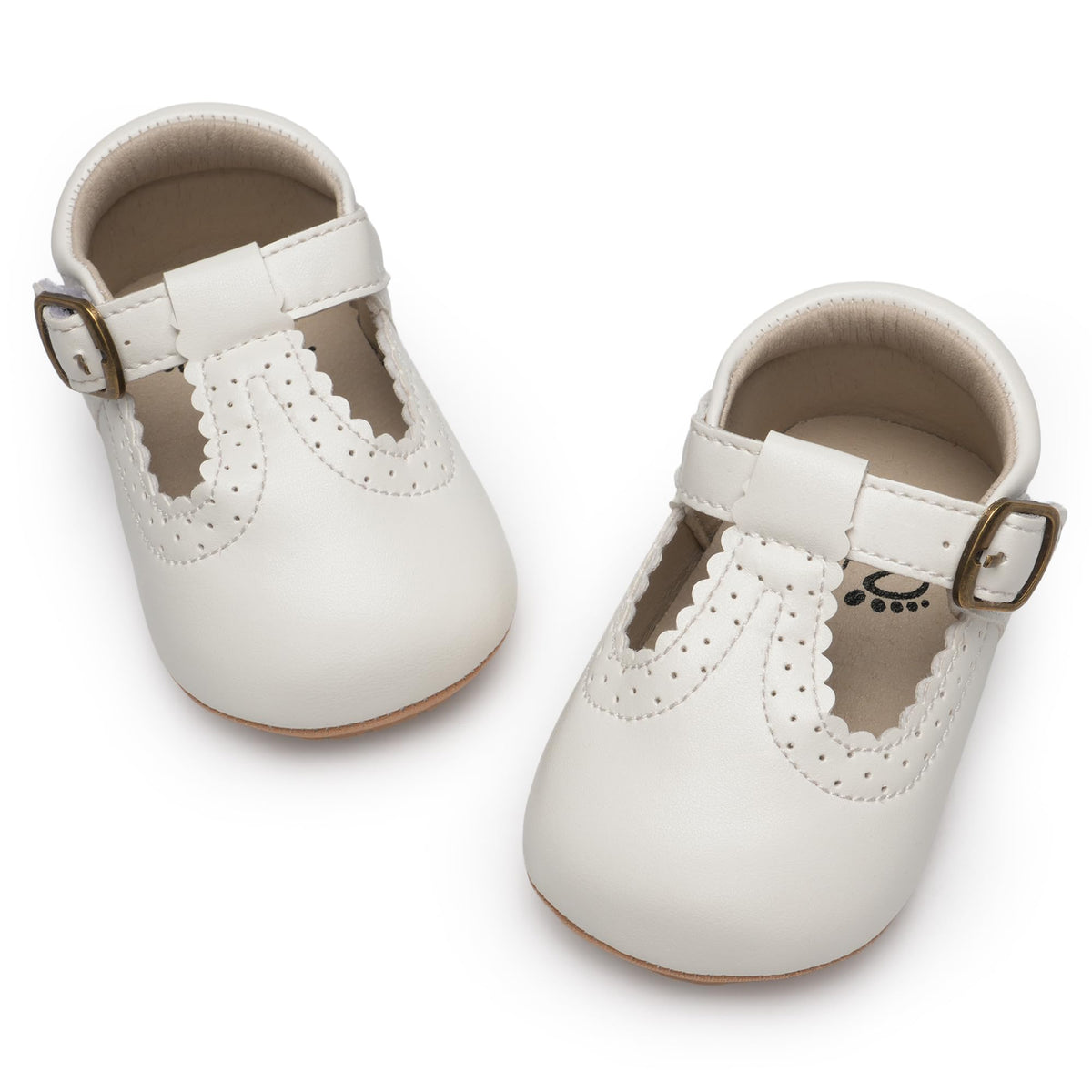 HONGTEYA Baby Girls Shoes Infant Mary Jane Flats Non Slip Newborn Moccasins