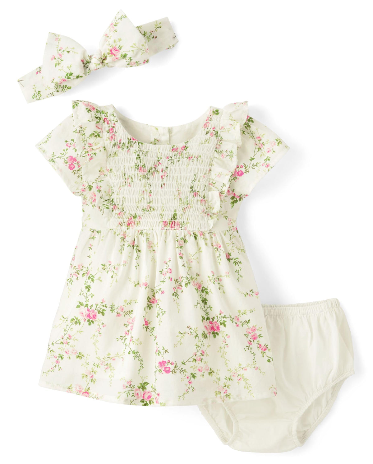 Gymboree Baby-Girls and Newborn Dress with Diaper Cover, 2 Piece Outfit