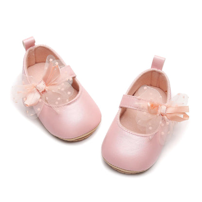 HONGTEYA Baby Girls Shoes Infant Mary Jane Flats Non Slip Newborn Moccasins