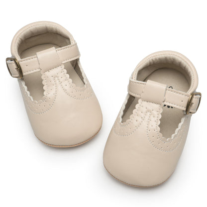HONGTEYA Baby Girls Shoes Infant Mary Jane Flats Non Slip Newborn Moccasins