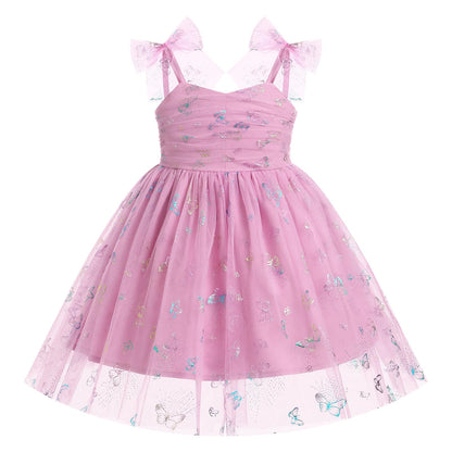 IBTOM CASTLE Toddler Baby Girl Birthday Dress Floral Sequin Tulle Tutu Dresses for Pageant Party Cake Smash Photoshoot