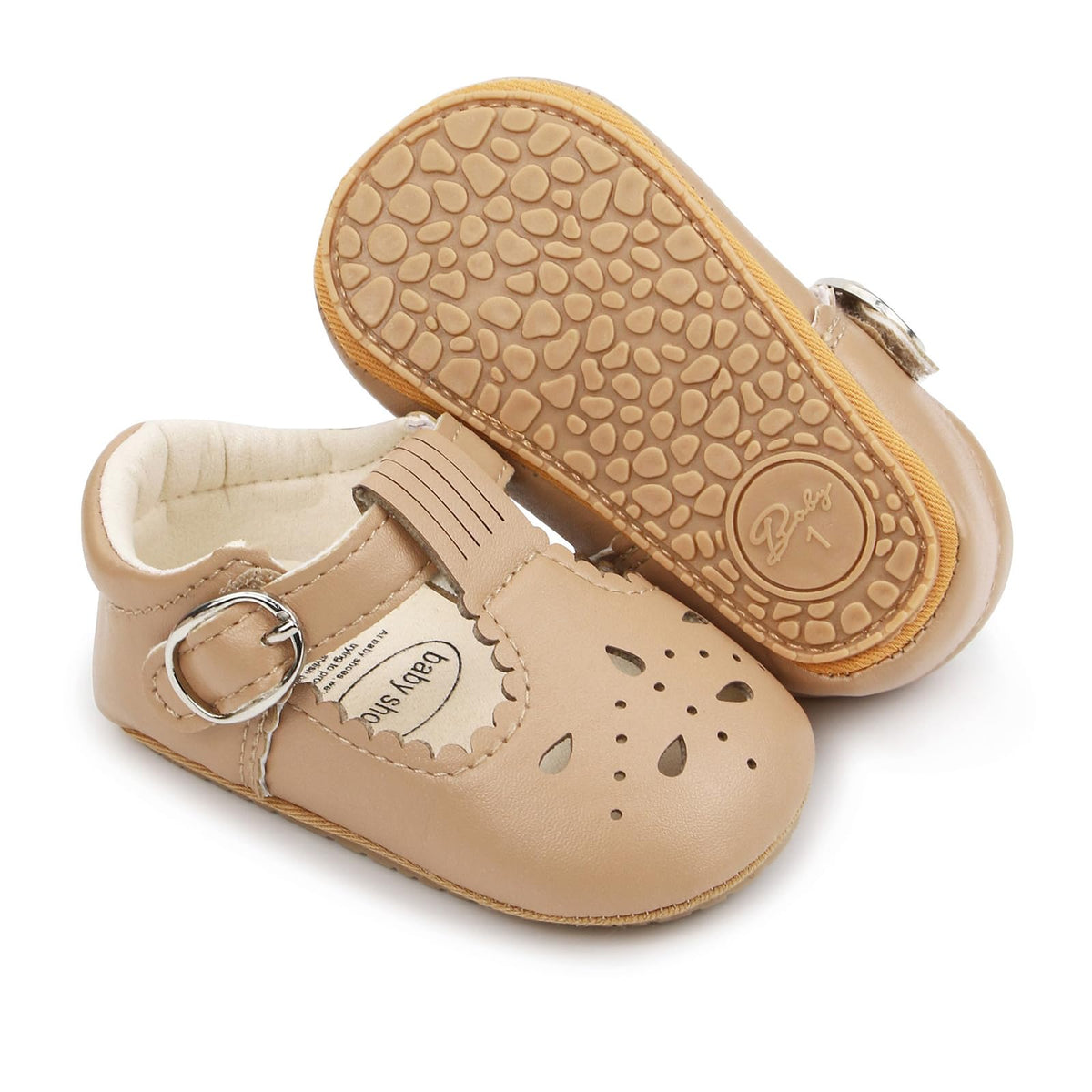 Baby Girl Sandals Flower Bowknot Soft Sole Anti Slip Rubber Wedding Dress Flats Toddler First Walking Shoes