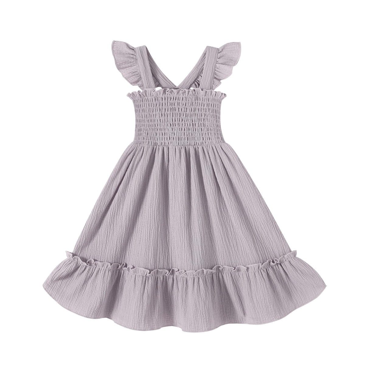 Toddler Baby Girls Dress Floral Embroidered Boho Sleeveless Beach Butterfly Sundress