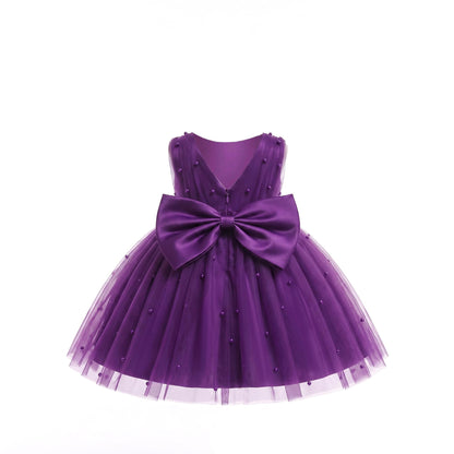 Toddler Baby Girls Princess Birthday Dress Flower Girl Pageant Party Tutu Wedding Formal Dresses Tulle Gown