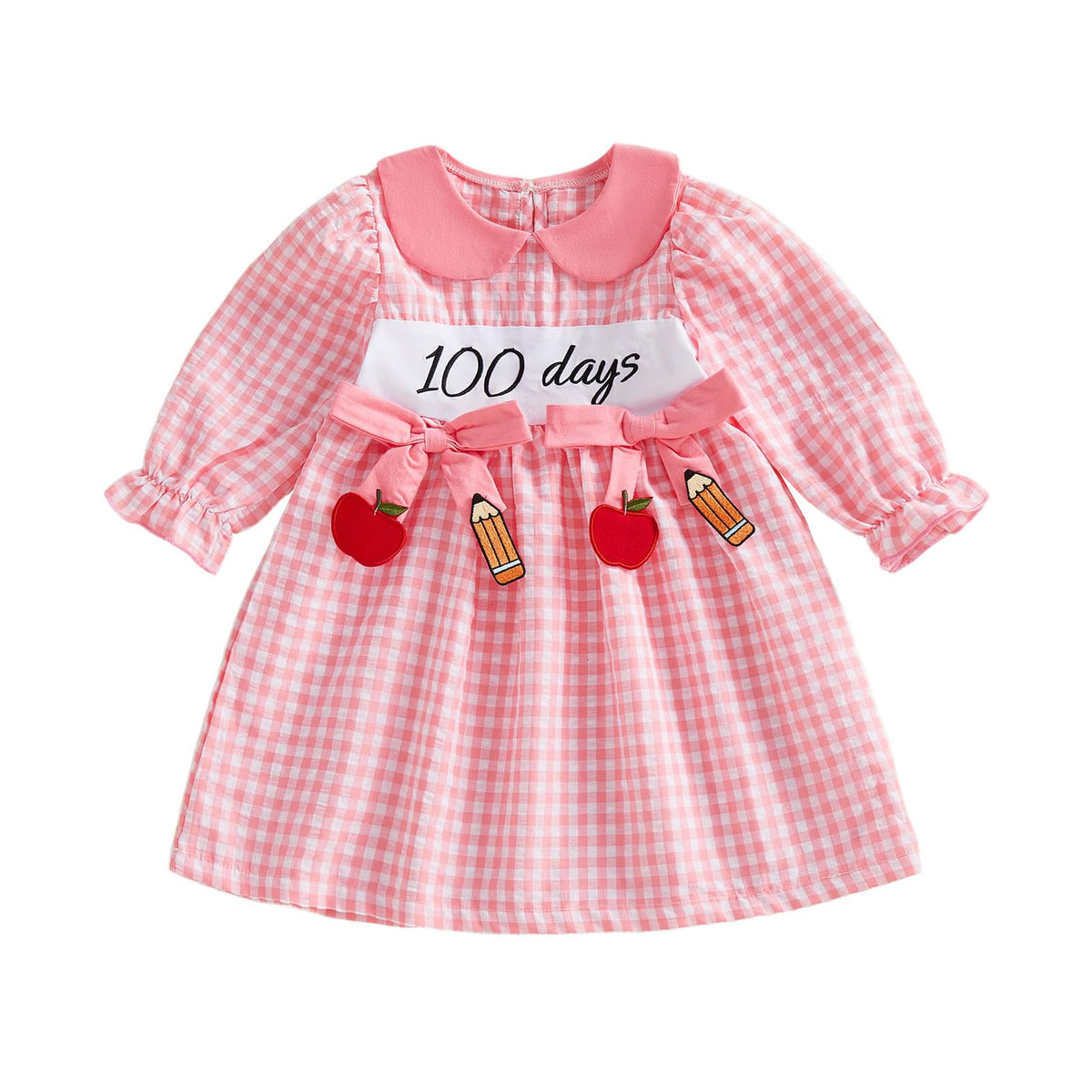 Socutebabe Toddler Girl 100 Days Back to School Clothes Dress Cute Pre Kindergarten Outfits for Girls