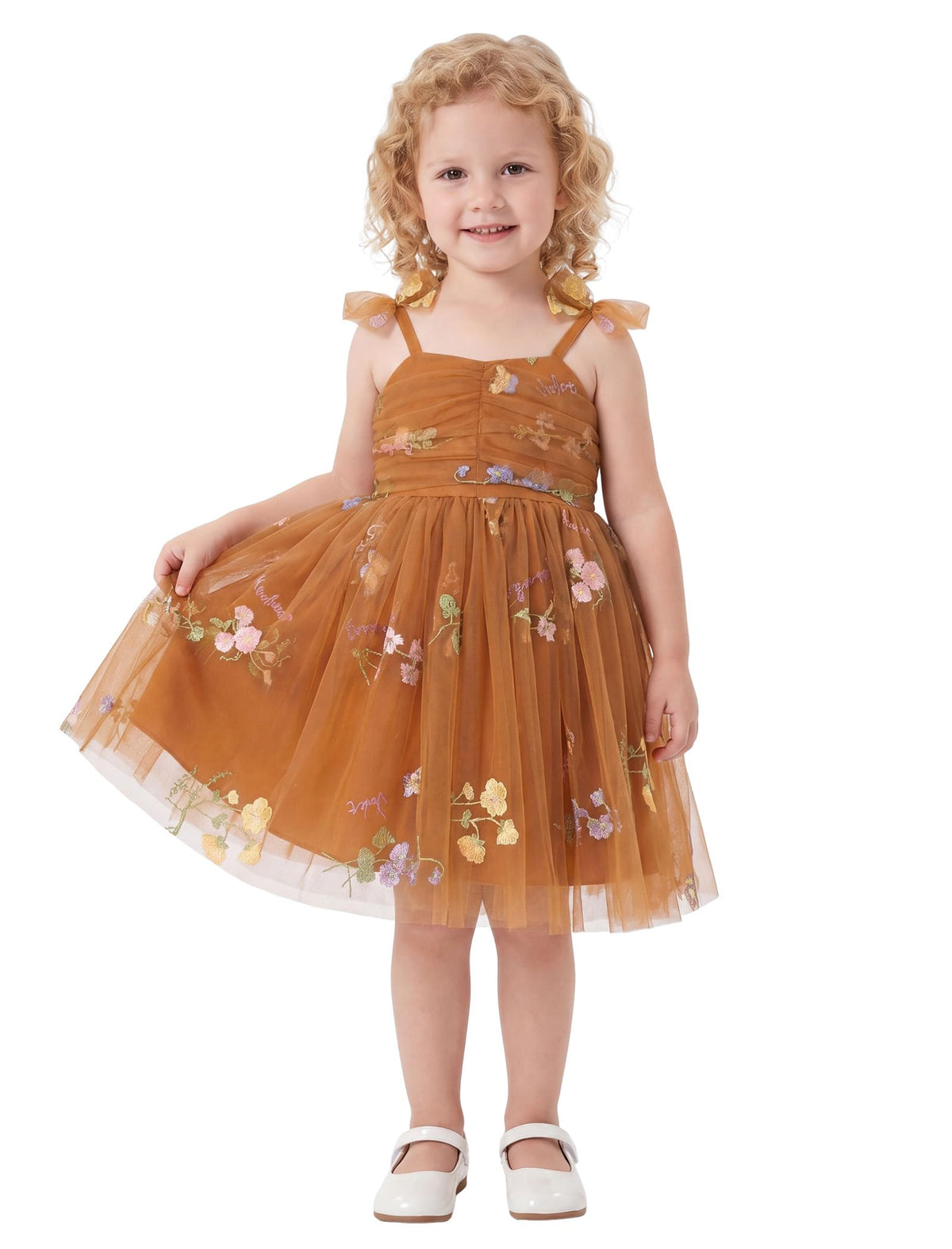 IMEKIS Toddler Baby Girl Birthday Princess Dress Shiny Confetti Boho Rainbow Cake Smash Photo Shoot Outfit for 1-6T