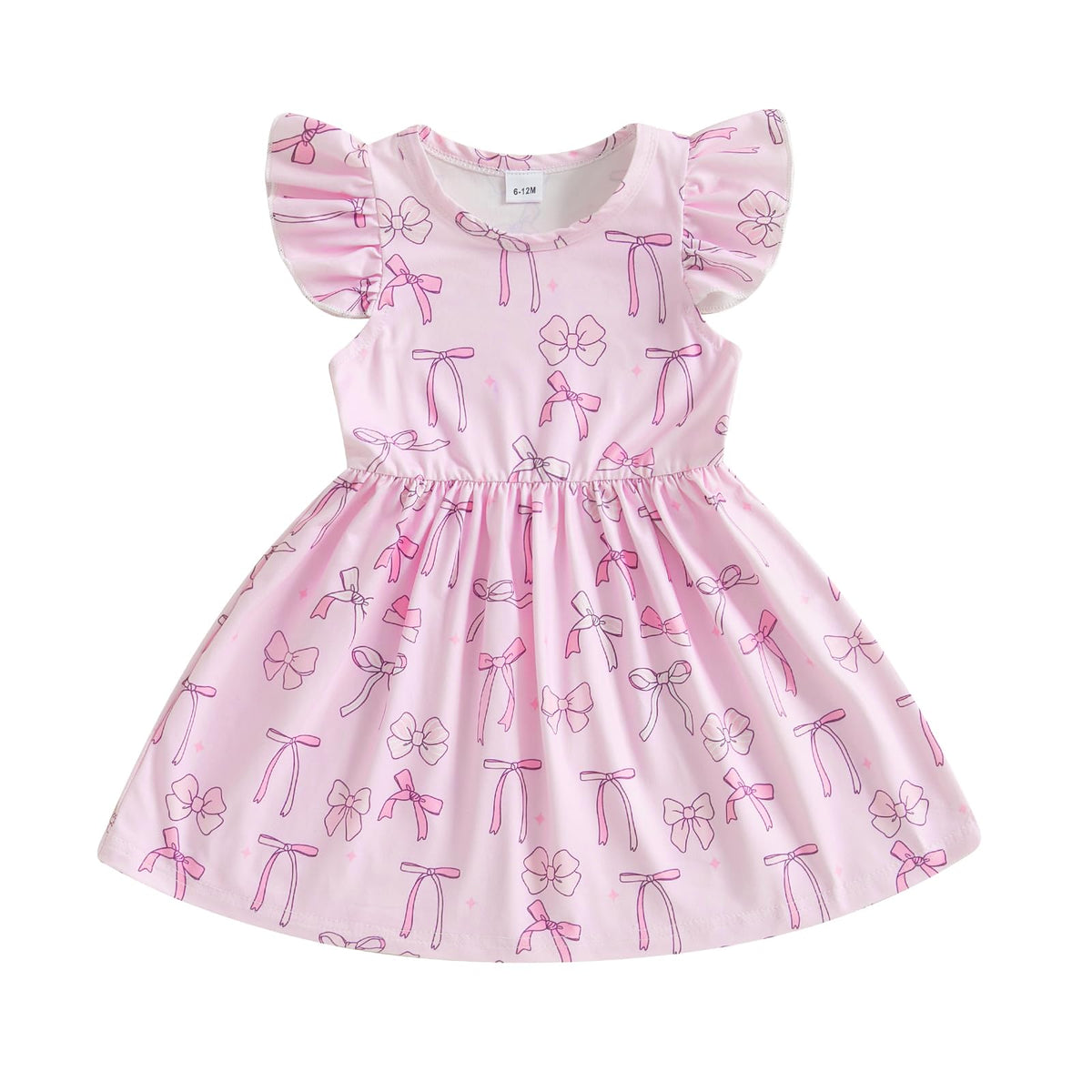 Toddler Baby Girls' Dresses Kid Little Girls Summer Outfit Casual Cartoon Round Neck A-Line Beach Dresses