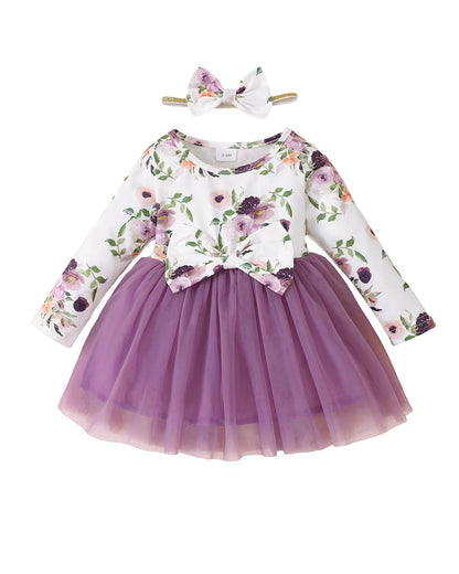 Mioglrie Baby Girl Clothes Infant Girl Fall Winter Long Sleeve Tutu Dress