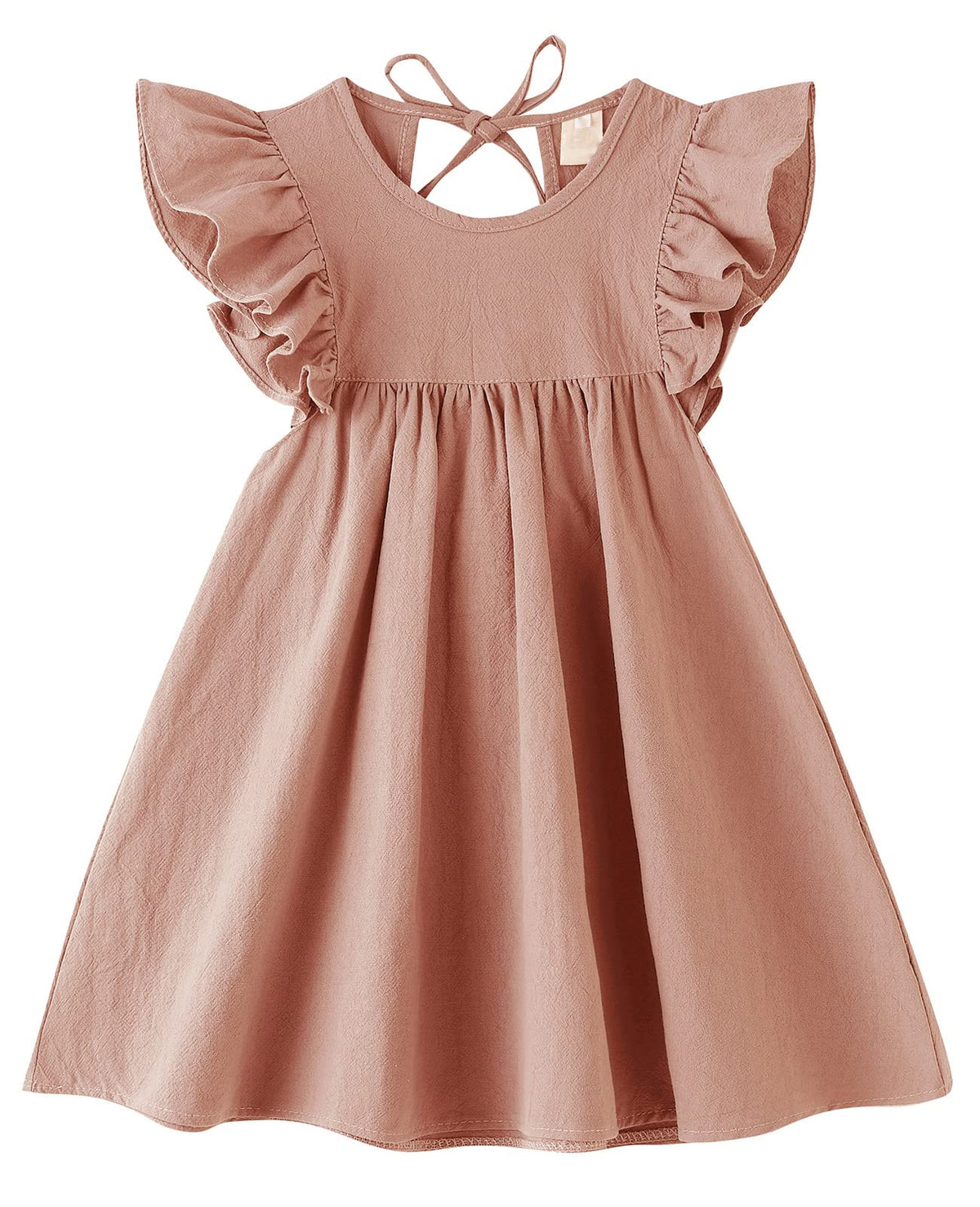 Girls Summer Dress Toddler Ruffle Sleeve Dresses