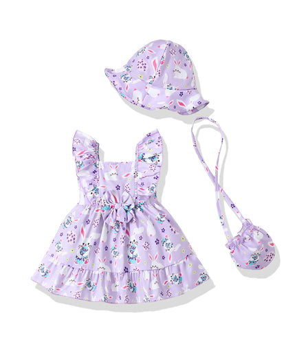 Renotemy Baby Girl Dress Summer Boho Vintage Toddler Baby Girl Clothes 0-3T