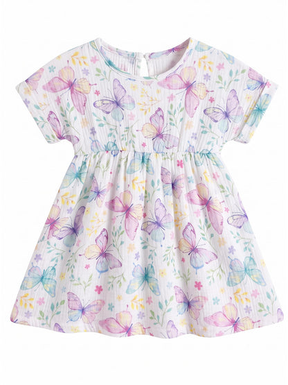 Toddler Girl Dress 100% Muslin Summer Clothes Outfit for Baby Girls 2t/3t