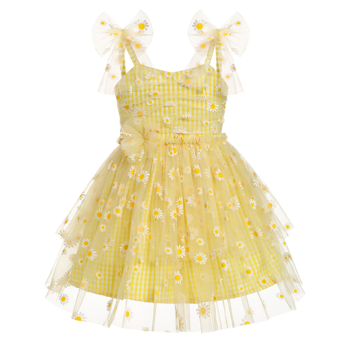 IBTOM CASTLE Toddler Baby Girl Birthday Dress Floral Sequin Tulle Tutu Dresses for Pageant Party Cake Smash Photoshoot