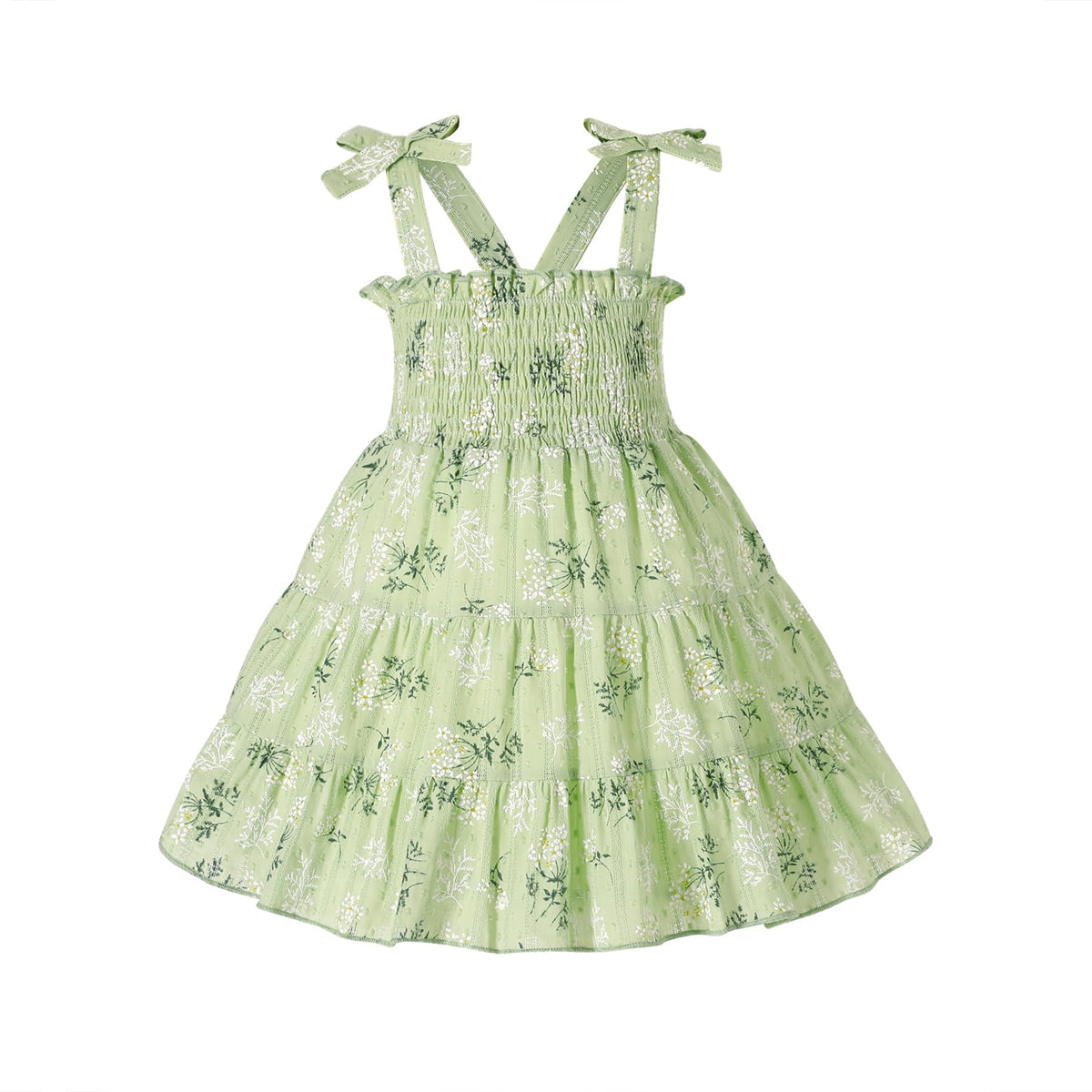 HAPPYMA Toddler Girl Summer Dress Floral Sleeveless Baby Outfits
