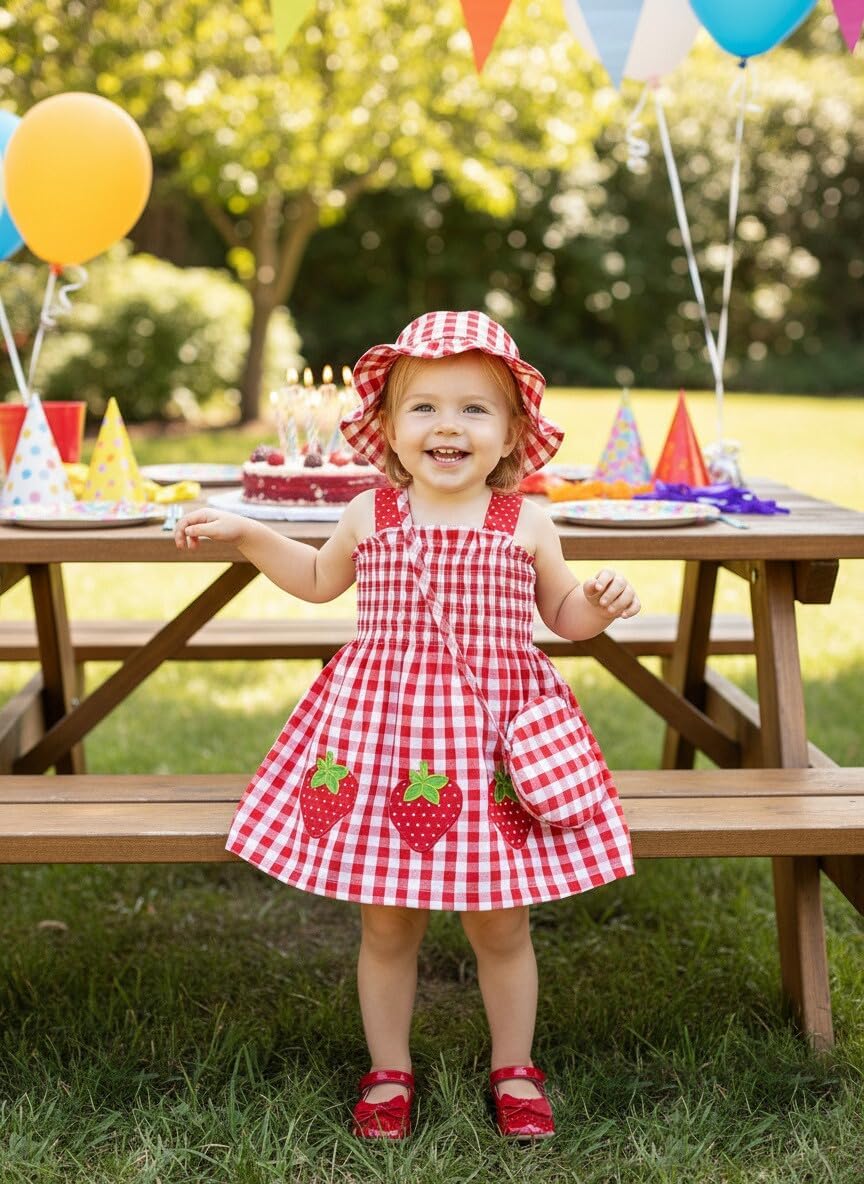 Renotemy Baby Girl Dresses Cute Summer Baby Girl Clothes Gifts 3Months-3T