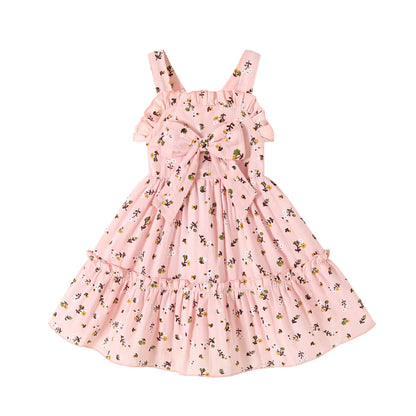 HAPPYMA Toddler Dress Baby Girl Sleeveless Ruffle Summer Clothes
