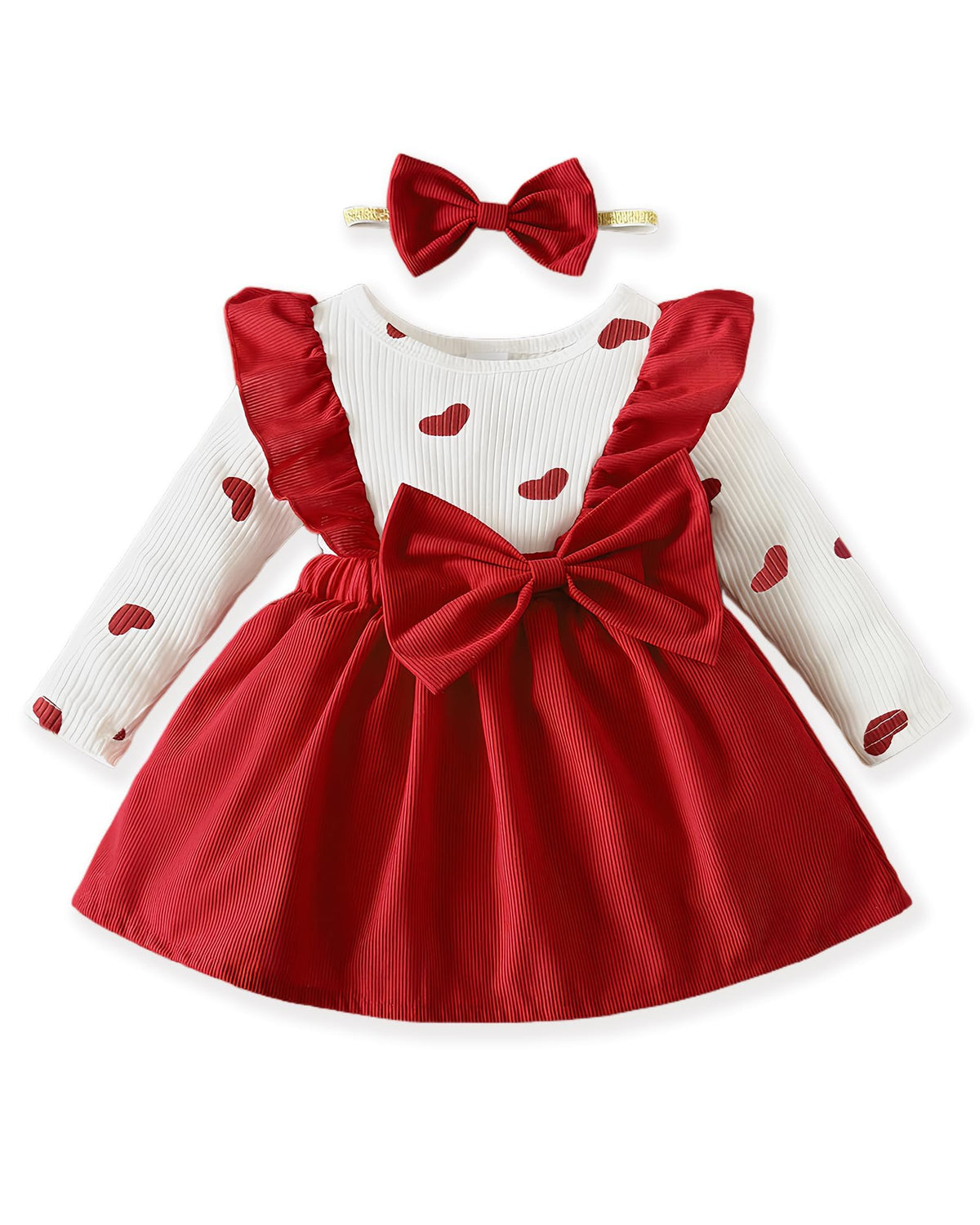Baby Long Sleeve Fall Dress Baby Girl Clothes Ruffle Toddler Casual Dress Infant Cute Clothes Winter Outfits