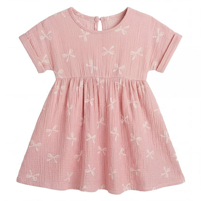Toddler Girl Dress 100% Muslin Summer Clothes Outfit for Baby Girls 2t/3t