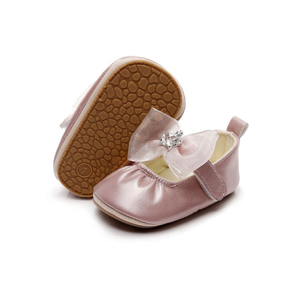 HONGTEYA Baby Girls Shoes Infant Mary Jane Flats Non Slip Newborn Moccasins