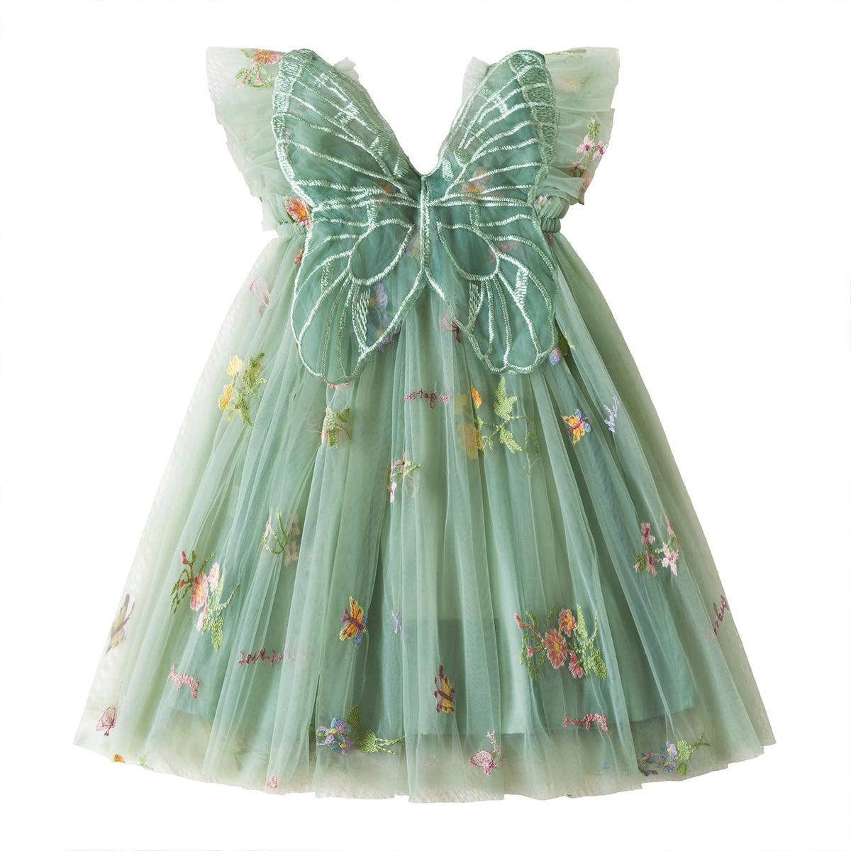 Nileafes Toddler Summer Dress Baby Girl Strap Floral A Line Dress Sleeveless Beach Butterfly Sundress for Toddler Girl