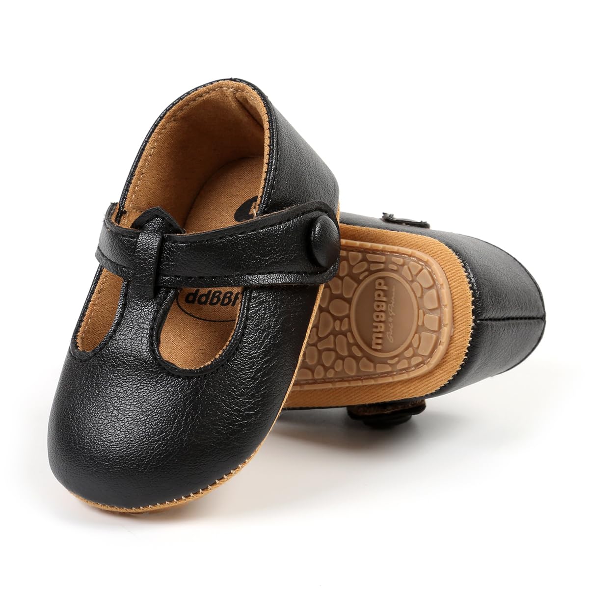 Baby Girls Mary Jane Flats Non-Slip Soft Sole Infant Newborn Walking Shoes Princess Wedding Dress Shoe