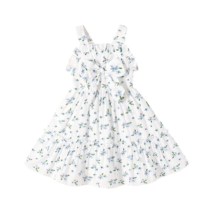 HAPPYMA Toddler Dress Baby Girl Sleeveless Ruffle Summer Clothes