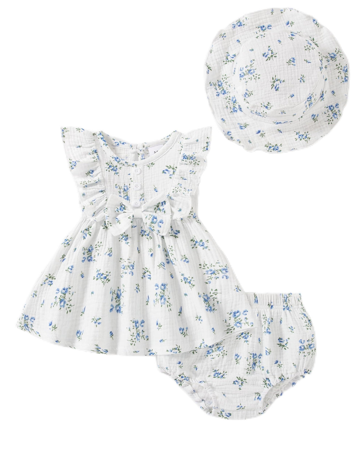 Vibebox Baby Girl Dresses Toddler Summer Princess Dress Clothes 0-18 Months