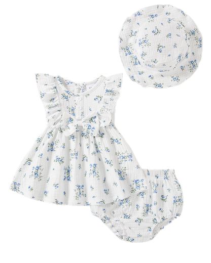 Vibebox Baby Girl Dresses Toddler Summer Princess Dress Clothes 0-18 Months