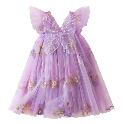 TTYAOVO Toddler Baby Girl Fairy Tulle Princess Dress