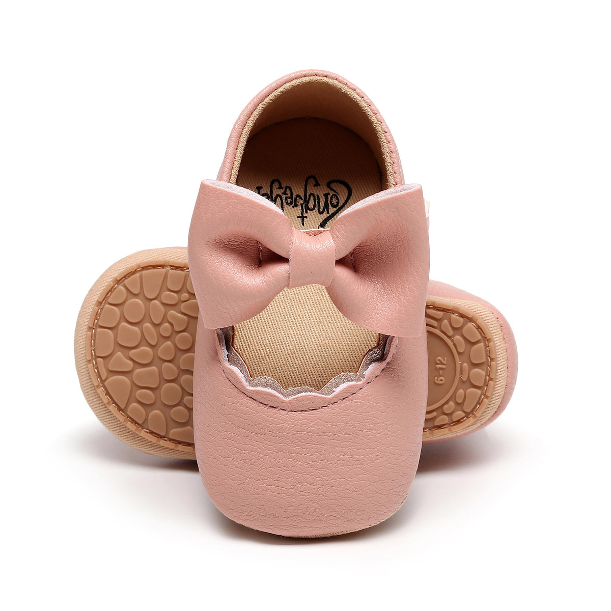 HONGTEYA Baby Girls Shoes Infant Mary Jane Flats Non Slip Newborn Moccasins
