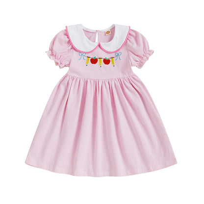 Socutebabe Toddler Girl 100 Days Back to School Clothes Dress Cute Pre Kindergarten Outfits for Girls