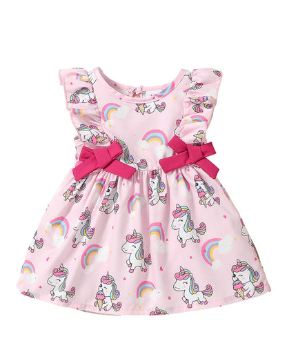 Mioglrie Baby Girl Dress Summer Clothes Infant Outfits Ruffle Sundress